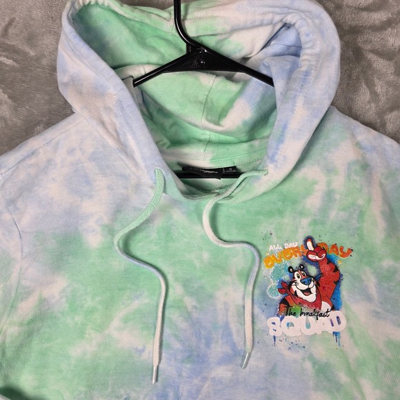 Kelloggs Tony the Tiger Tie Dye Hoodie Unisex S 2021 Pre-Owned - Picture 2 of 10